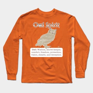 Spirit Animal-Owl Long Sleeve T-Shirt